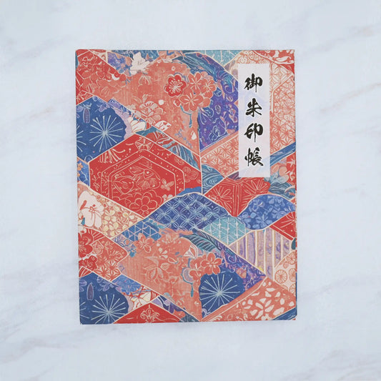 【書き置き御朱印帳-和柄3】正面真上からのアングルアップ