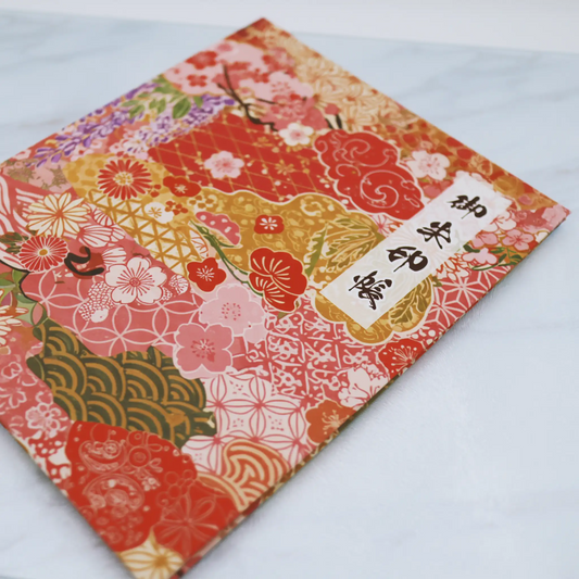 【書き置き御朱印帳-和柄4】華やかな色彩と四季を感じる｜神社巡りのお供に最適な一冊