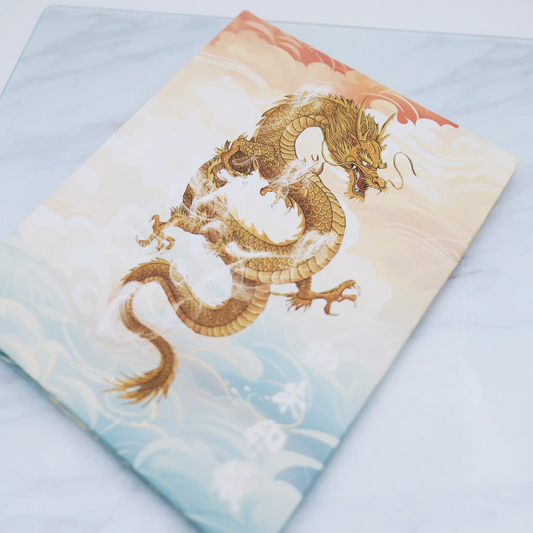【書き置き御朱印帳-龍神2】雲海の海を踊る昇龍の舞｜周囲の目を引く龍の輝き